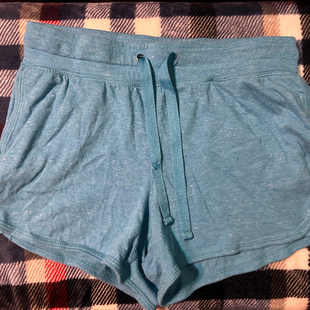 Athletic works, blue shorts